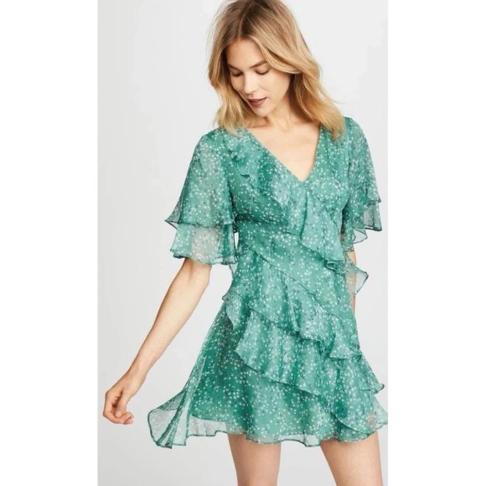 Keepsake the label Green floral mini dress - Picture 2 of 6